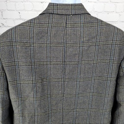 Chaps Ralph Lauren Blue 100% Wool 2 Button Vented Notch Blazer Sport Coat 40S