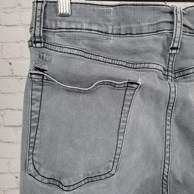 Rag & Bone Distressed Shadow Grey Fit 1 Skinny Stretch Denim Jeans 31 (30x31)