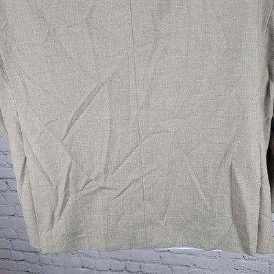 Gianna Uomo Gold Label Beige 2 Button Vented Notch Blazer Sport Coat 46S
