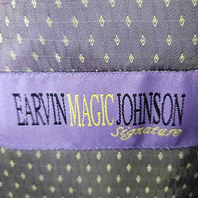 Earvin Magic Johnson Tan Signature Fine Italian Cloth Peak Blazer Sport Coat 44L