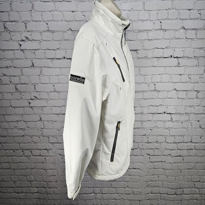 Auclair Ivory Waterproof Breathable Full Zip Stand Up Collar Jacket Large L