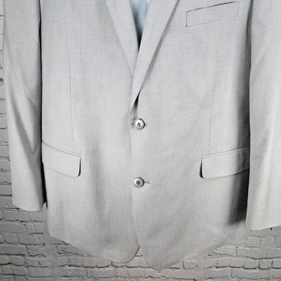 Renoir Blue 2 Button Double Vented Notch Blazer Sport Coat Suit Jacket 48R