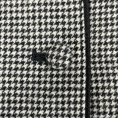 VTG Sasson Black & White Wool Blend Houndstooth Buttoned Jacket Size 12/13