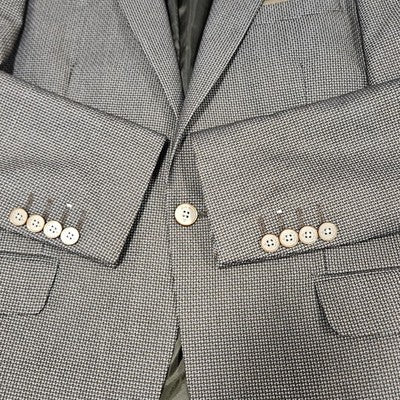 Owen Men’s Brown 1 Button Double Vented Peak Stretch Blazer Sport Coat 48 US 38
