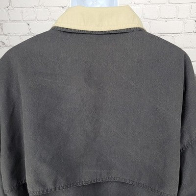 VTG WestArk Arlington GM Truck Assembly Black Beige Collar Zipped Jacket USA 3XL