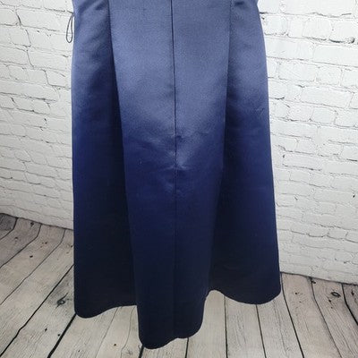 Reitmans Navy Jennifer Satin Removable Straps A Line Midi Dress Size 5