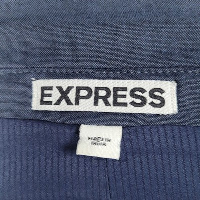 Express Blue Skinny Fit Innovator 2 Button Notch Vented Blazer Sport Coat 38