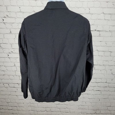 Alto Lakes Golf & Country Club Black Nylon Zip Windbreaker Jacket Size Large L