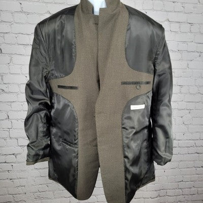 Pronto Uomo Brown 2 Button Double Vented Notch Blazer Sport Coat 44L