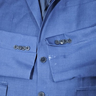 Calvin Klein Blue 2 Button Double Vented Notch Blazer Sport Coat Jacket 42 *read