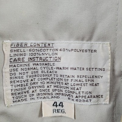 VTG Ballymoor Beige Buttoned Faux Fur Removable Liner Trench Coat Size 44R