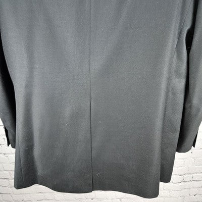 Lauren Ralph Lauren Black 100% Wool 2 Button Vented Notch Blazer Sport Coat 42L