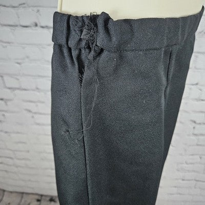 VTG Roaman's Black Gold Skirt Suit Set 2 Piece Double Breasted Jacket Medium M