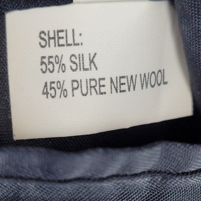 Jos A Bank Blue Silk & Wool Blend 2 Button Vented Blazer Sport Coat Size 42R