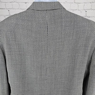 Jones New York Black Grey 100% Wool 2 Button Notch Blazer Sport Coat 42R