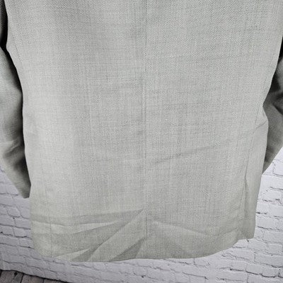 Georgio Giovanno Grey Wool Blend 3 Button Ventless Notch Blazer Sport Coat 43R