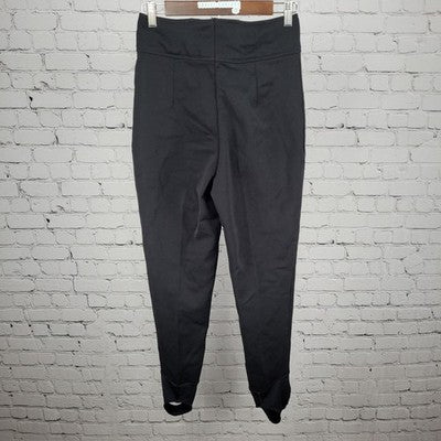 VTG Head Skiwear Schoeller Black Wool Blend Stirrup Ski Snow Pants 10 (26x26)
