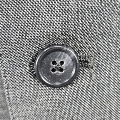 VTG Barrister Grey 100% Wool 2 Button Single Vented Notch Blazer Sport Coat 42