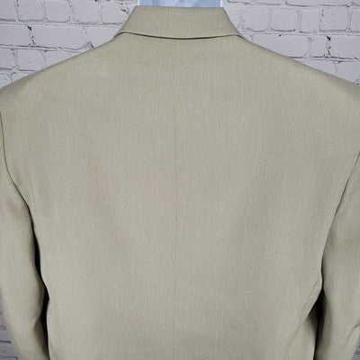 Midtown Man Casual Seperates Beige 4 Button Suit Jacket Sport Coat Size 42L