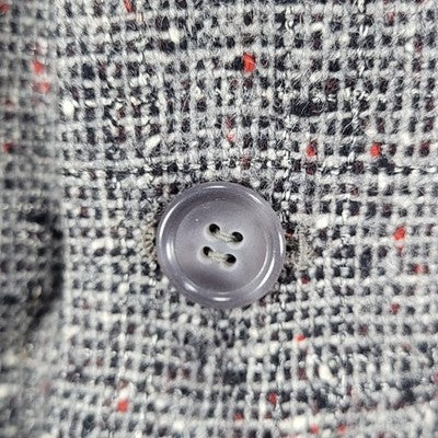 VTG Don Richards Grey Tweed 3 Button Vented Notch Blazer Sport Coat USA 42