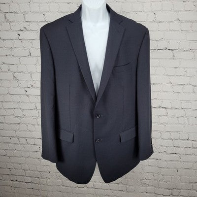 Calvin Klein Blue Pinstriped 2 Button Double Vented Notch Blazer Sport Coat 43