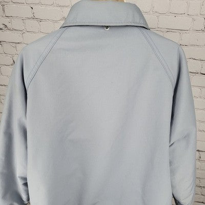 VTG Blair Blue Thinsulate Zip & Snap Utility Workwear Jacket USA Made Size XL
