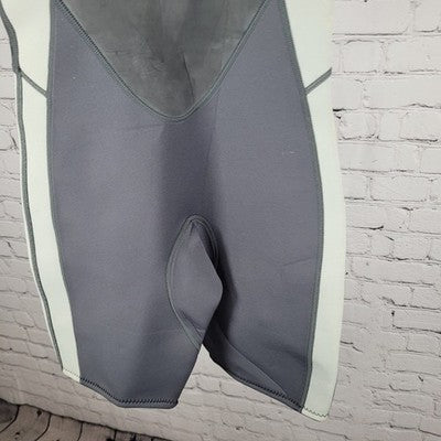 Sea Doo BRP Grey 4 Way Flex Zip Stash Pocket Shorty Springsuit Wetsuit 7/8