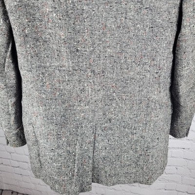 VTG Don Richards Grey Tweed 3 Button Vented Notch Blazer Sport Coat USA 42