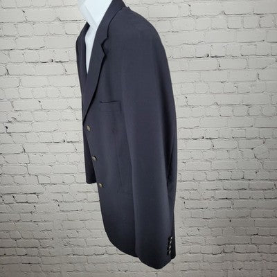 Jos A Bank Navy 100% Wool 3 Button Vented Notch Blazer Sport Coat Size 42R