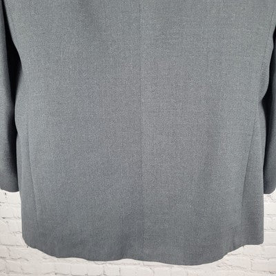 VTG Perry Ellis Portfolio Grey 2 Button Blazer Sport Coat USA Made Size 44L