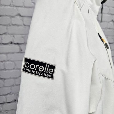 Auclair Ivory Waterproof Breathable Full Zip Stand Up Collar Jacket Large L