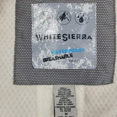 White Sierra Ivory Waterproof Breathable Hooded Insulated Zip Jacket Medium M