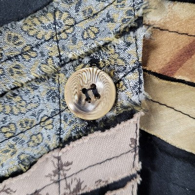 Keren Hart Multicolor Lightweight Long Sleeve Buttoned Collared Jacket Medium M