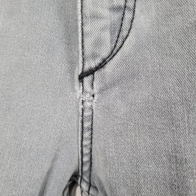 Rag & Bone Distressed Shadow Grey Fit 1 Skinny Stretch Denim Jeans 31 (30x31)