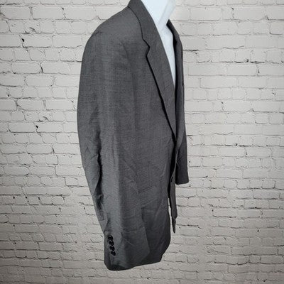 Daniel Cremieux Grey Guabello Super 120's Blazer Sport Coat Italy Made Size 40R