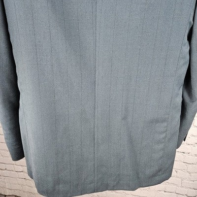 Vito Rufolo Blue 100% Wool 2 Button Ventless Notch Blazer Sport Coat Italy 40R