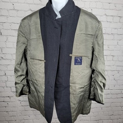 VTG Cricketeer Grey Windowpane 2 Button Vented Notch Blazer Sport Coat USA 48