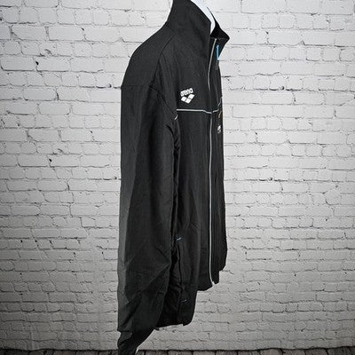 Longhorn Aquatics UT Black Full Zip Mesh Lined Logo Windbreaker Jacket 3XL