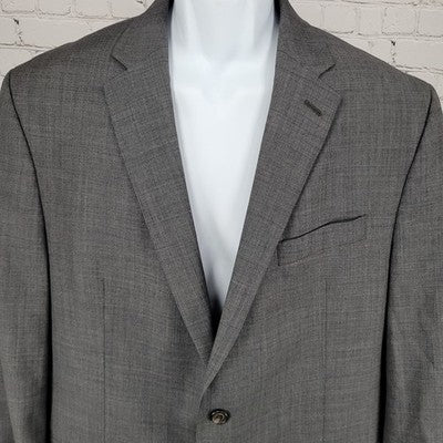 Lauren Ralph Lauren Grey 100% Wool 2 Button Notch Blazer Sport Coat Size 42R