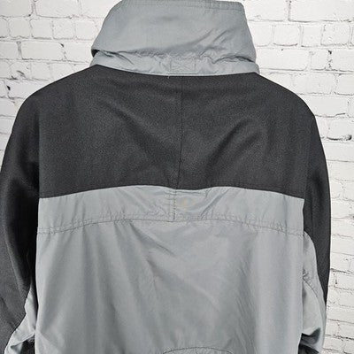 Colorado Grey Black Canvas Shoulder Hideable Hood Zip Pockets Light Jacket XXXL