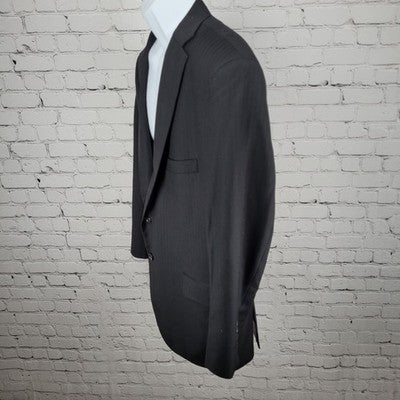 Tom James Black Executive Collection Notch Blazer Sport Coat USA Made Size 42