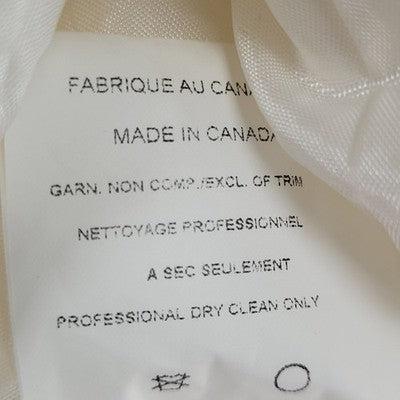 Citrine Collection Ivory Glitter Buttoned Lined Jacket Canada Made Size 10