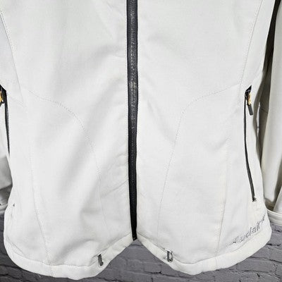 Auclair Ivory Waterproof Breathable Full Zip Stand Up Collar Jacket Large L