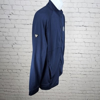 DELL Match Play World Golf Championships Navy Zip Stretch Lightweight Jacket M