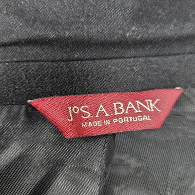 Jos A Bank Black Cashmere Wool Lanerossi Italian Corporate Collection Blazer 39R