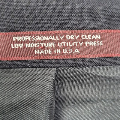 VTG Evan Picone Blue Wool Pinstriped 2 Button Blazer Sport Coat USA Made Size 44