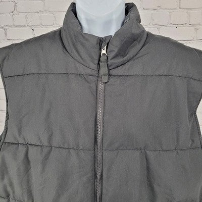 The Foundry Grey Insulated Full Zip Snap Pockets Lightweight Vest Gilet 2XL