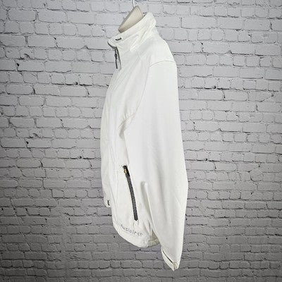 Auclair Ivory Waterproof Breathable Full Zip Stand Up Collar Jacket Large L