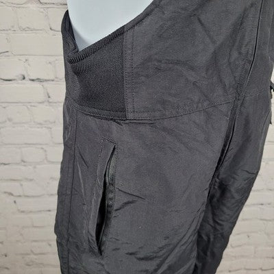 Slalom Black Front Zip Adjustable Straps Snow Ski Bib Pants Youth XL
