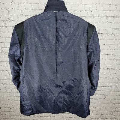 GS Perfect Fit Navy Stretch 2 Button Vented Notch Blazer Sport Coat Size 50R